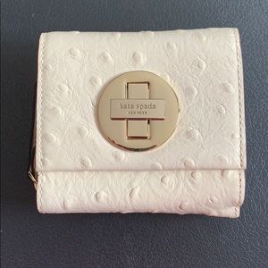 Kate Spade wallet off white with gold clasp